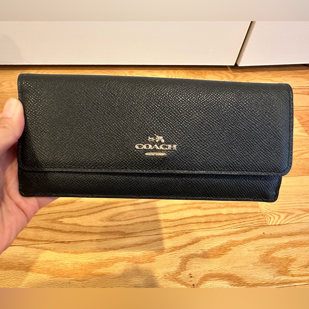 Coach slim trifold wallet